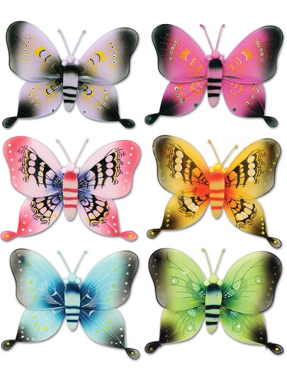Beistle; Majestic Spring Butterfly Wind Spinner Hangers Danglers Decoration; Category:Halloween Decorations; Image:1